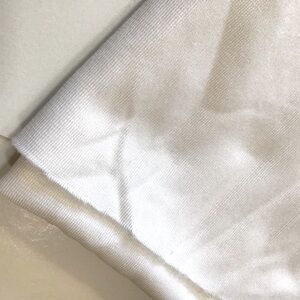 White Fabric Batting Attached Material Soft Stretch 61" x 74" Quilting Sewing